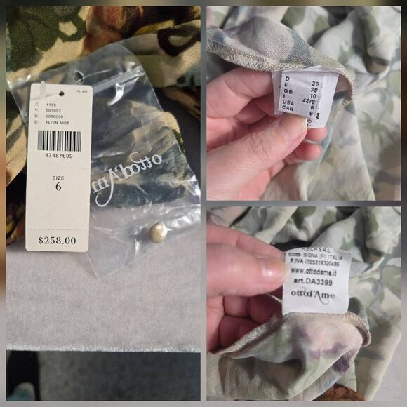 Ottod'Ame Valeria Floral Midi Dress Sz. 6 - Picture 7 of 9